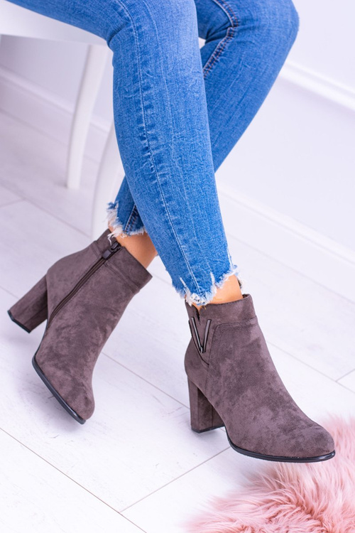 Sergio Leone Semišové Kotníkové Boty Coffe Valentia