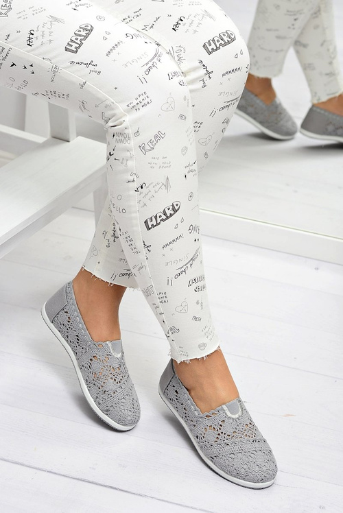 Dámské šedé baleríny Little Sugar