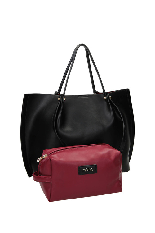 Veľká kupujúci kabelka Nobo M0100-C020 Čierna