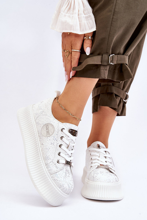 Dámske tenisky Športové topánky Goe jj2n4126 biela