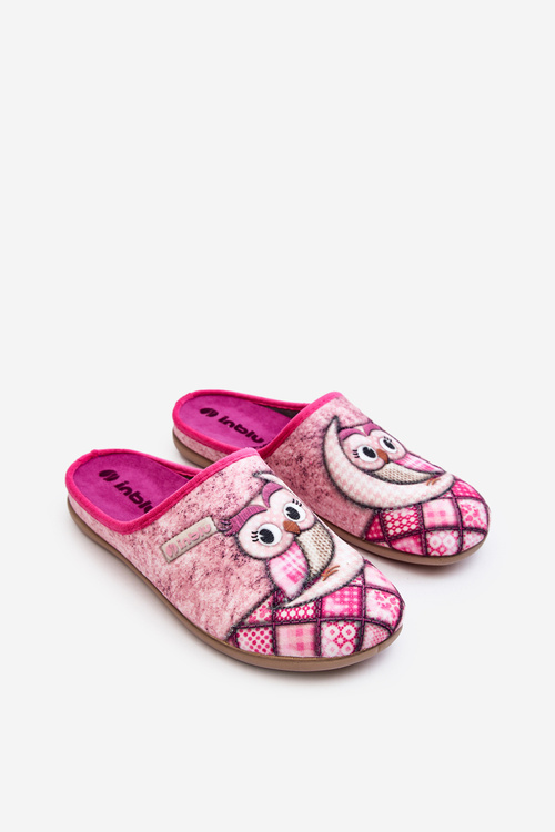 Domáce flip -flops Owl inblu gf000018 ružová