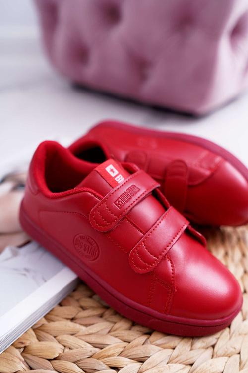 Dětské Tenisky Na Suchý Zip Big Star DD374030 Čerwené