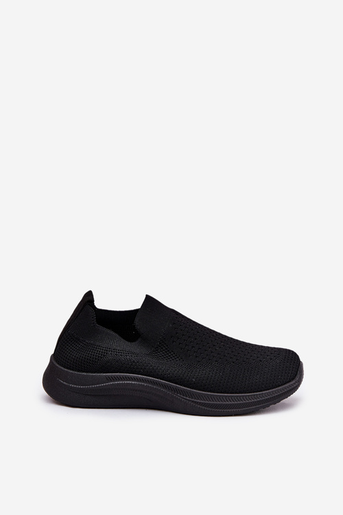 Materiálové slip-on dámské sportovní boty černé Astusa