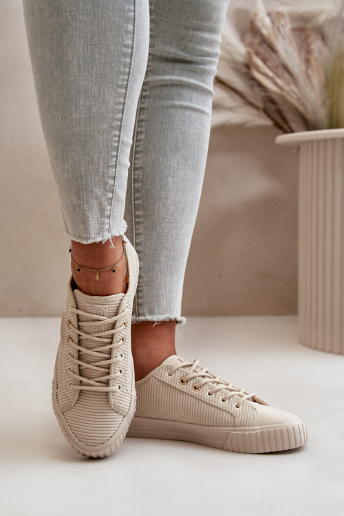 Dámské Hřejivé Tenisky Big Star OO274812 Hi-Poly System Béžové