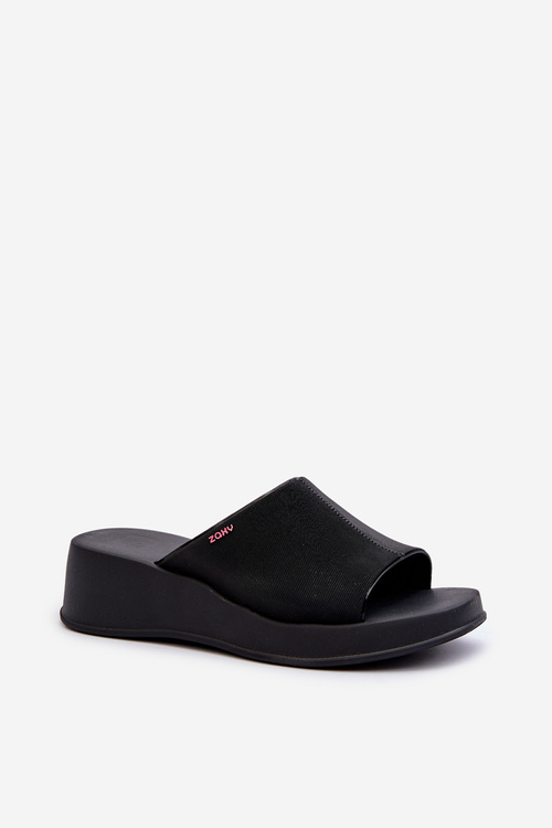 Voňavé Dámske Sandále Na Klinčeku ZAXY LL285083 Čierne