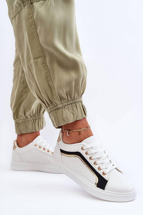 Dámské nízké klasické sportovní boty Bílé Lamimi