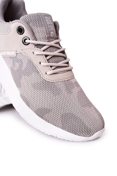 Pánské Sportovní Obuv Memory Foam Big Star HH174139 Šedé