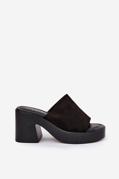 Dámské Sandály Na Podpatku A Platformě Černé Omeisa