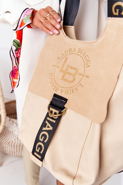 Kabelka Shopper Přes Rameno LAURA BIAGGI Béžová