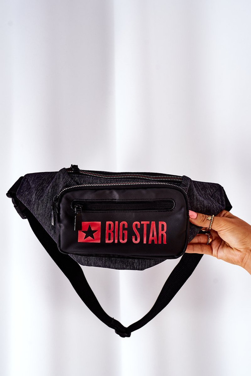 Sportovní Ledvinka Big Star HH574265 Šedá-Černá