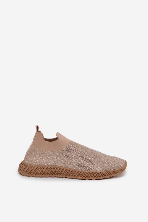 Dámske Slip-On Športové Topánky S Ozdobou D&A TW121 Béžové
