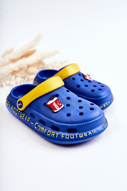 Detská cola befado 159y101 Kroksy papuče tmavo modrá