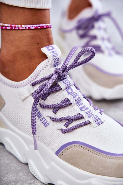 Dámske tenisky pamäťové penové penový systém Veľká hviezda KK274029 biela