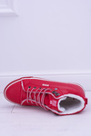 Big Star Izolované červené dámské tenisky BB274003