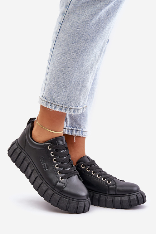 Zateplené dámské sneakersy Big Star MM274618 Černé