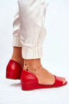 Dámske sandále Maciejka Leather Red 1971 Nomara