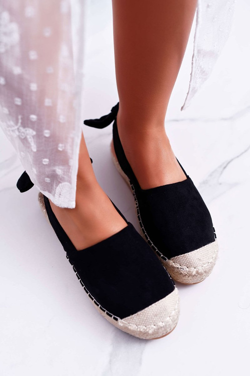 Lehké espadrille tenisky černé Moriente