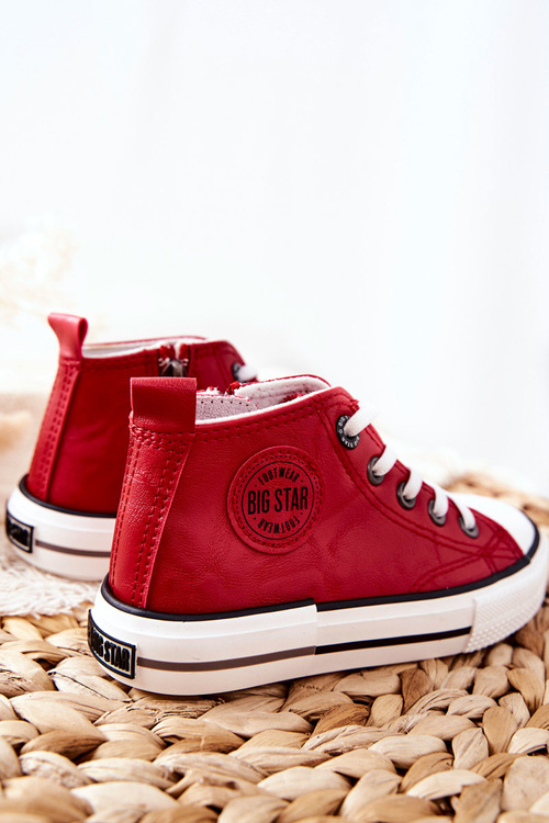 Detské vysoké tenisky Big Star II374005 červené