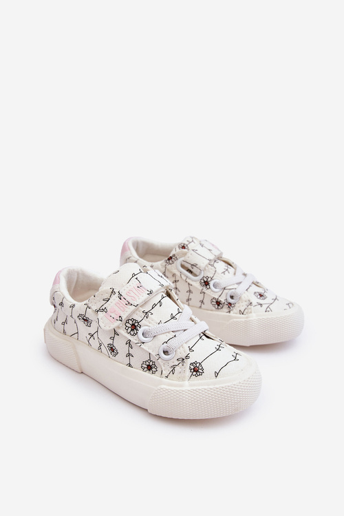 Dětské Textilní Tenisky BIG STAR JJ374102 Bílé