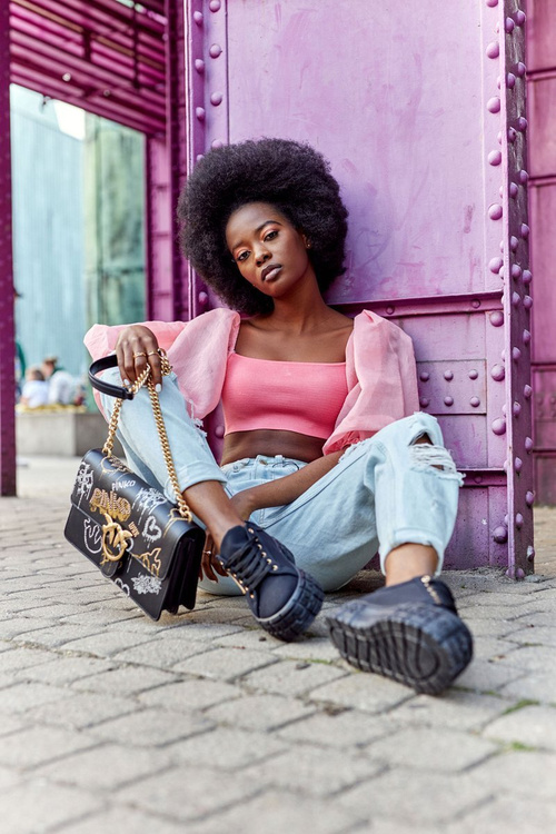 Ženské čierne tenisky Big City Life na platforme