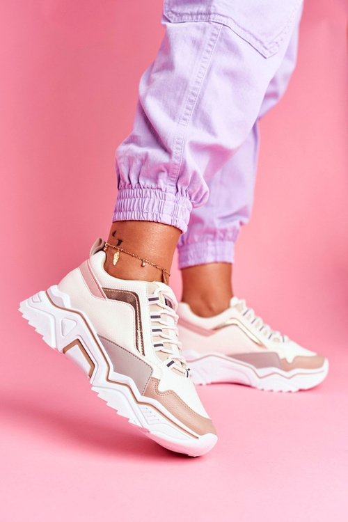 Dámská Sportovní Obuv Bílo-Béžová Rollen