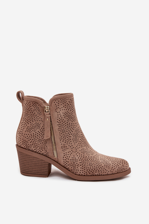 Dámske kovbojky na podpätku S.Барски HY52-538 Béžová