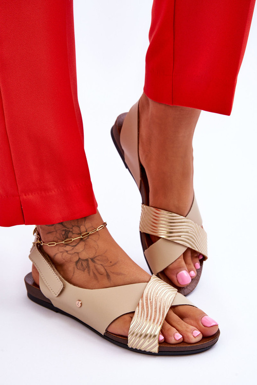 Kožené suchý sandál lemar addison