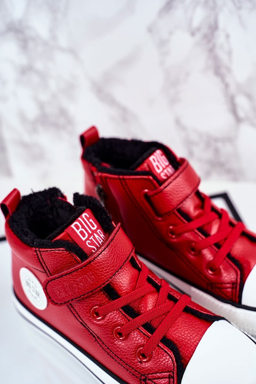 Dětské Zateplené Tenisky Big Star GG374034 Červené