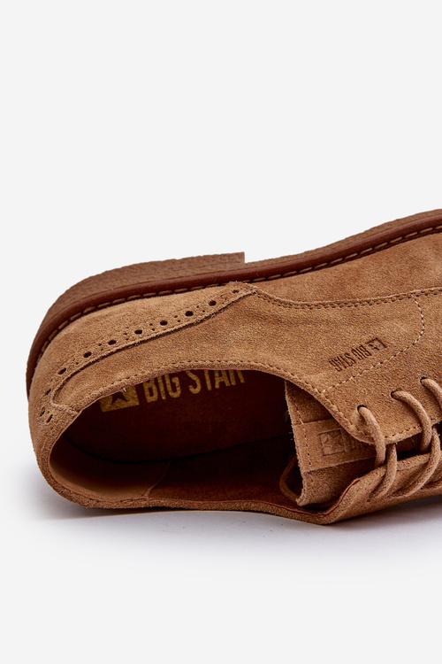 Mužská semišová obuv Big Star NN174213 Camel