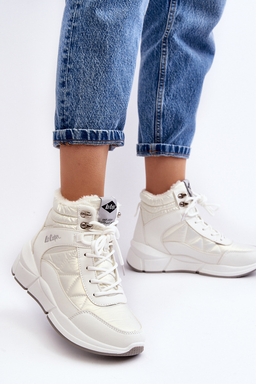 Ocieplené Dámské Boty Na Platformě Lee Cooper LCJ-23-44-1983L Bílé