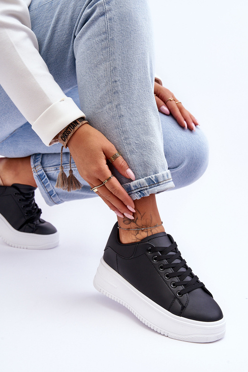 Dámska klasická čierna a biela športová obuv Night výlet