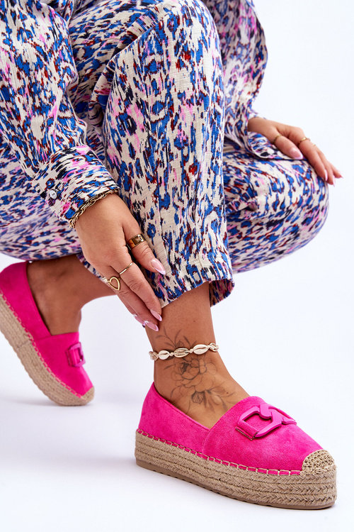 Dámské klasické espadrilky na platformě Fuchsie Maurine