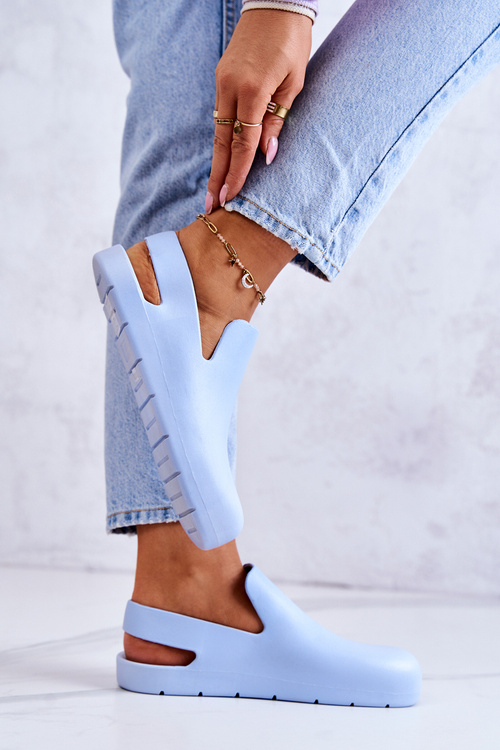 Módní gumové dřeváky modre Meriko