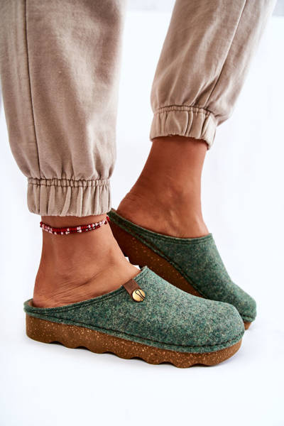 Domáce preventívne žabky Papci Inblu DK-08-007 zelené