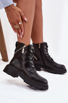 Kožené workery dámské zateplené Big Star SS274452 Černé