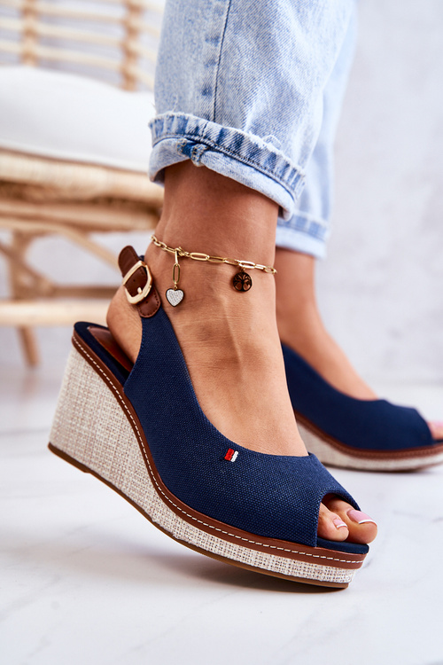 Dámska pohodlná tráva -Navary Blue Sandals THALLAS