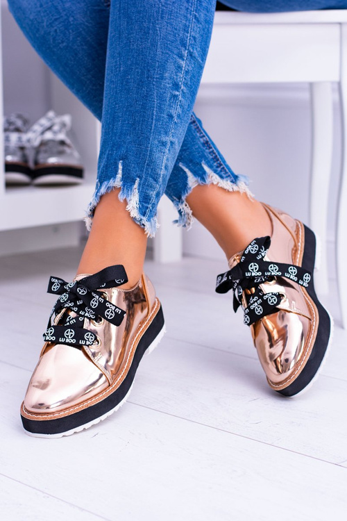 Lu Boo Dámske zlaté topánky Rose Moonlight