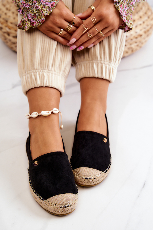 Dámské semišové espadrilky Černá Joaquin