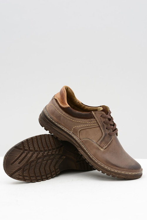 Pánska hnedá topánky Ernesto Natural Leather