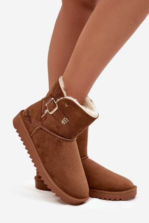 Dámske snehule s prackou Wrangler 20253091.37B Camel