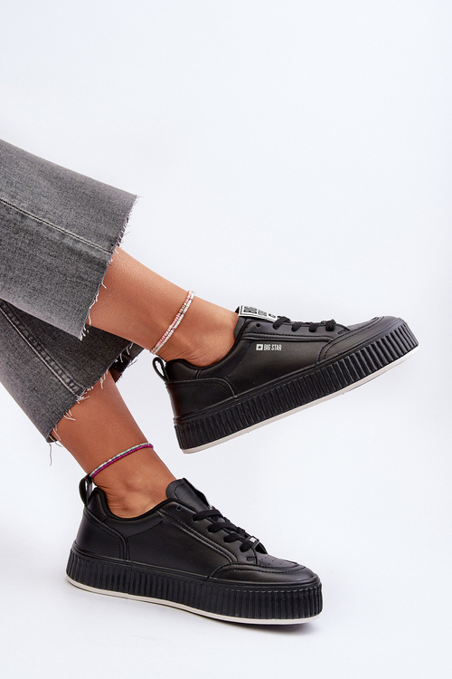 Dámské tenisky na platformě Big Star NN274255 černé