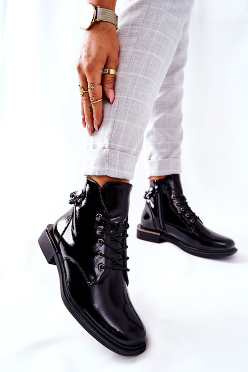 Izolované topánky sa prepadli pre zips Sergio Leone Black BT405