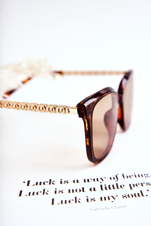 Dámské sluneční brýle Marbled V130035 Hněde