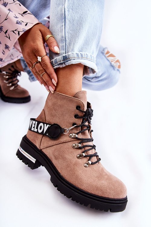 Suve izolované topánky s hnedým pásom Aurelio