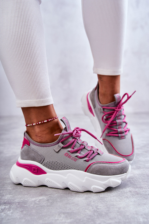 Dámske tenisky pamäťové penové systém Big Star KK274030 Gray