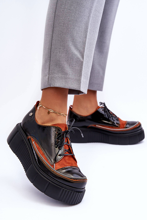 Dámské Kůže Polobotky Maciejka 5074A-01 Černé