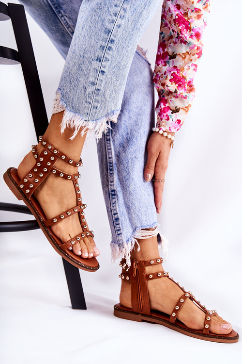 Dámské Sandály S Cvoky V Hněde Cavos