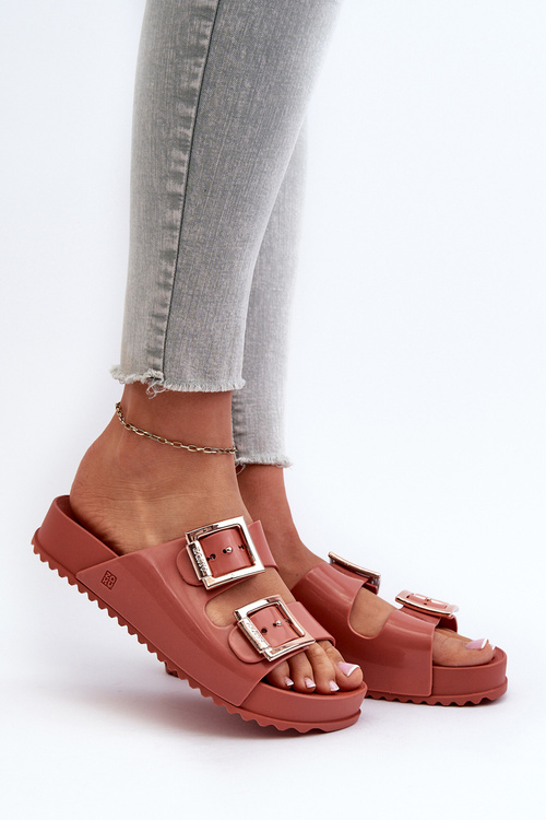 Dámske žabky s priehlavkami ZAXY JJ285246 Špinavoružové