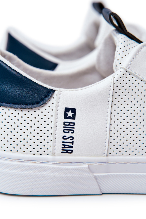 Pánské Kožené Tenisky BIG STAR JJ174226 Bílá