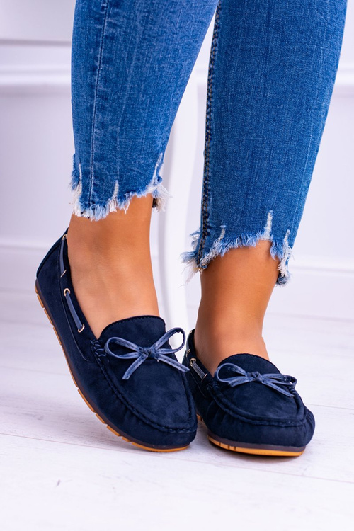 Comfort Gucio Navy Blue Moccasins